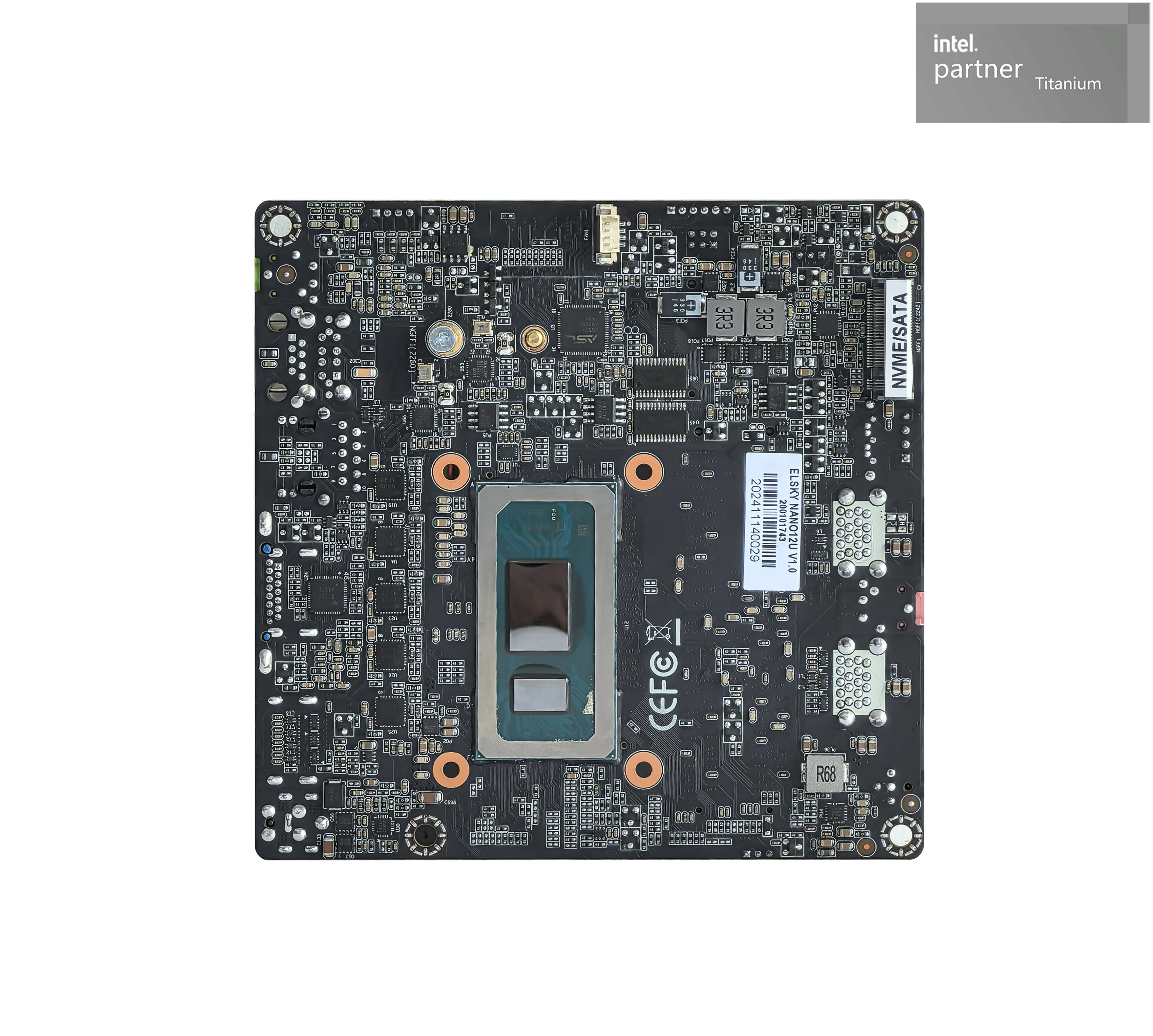 Intel 13Gen NANO motherboard with HDMI DP Dual Display M.2 Type-C Support 9V-24V Power Max 32GB RAM for Business Computer
