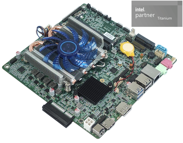 High Performance Mini ITX Motherboard QM6100 with Intel Alder Lake 12th/13th/14th Gen I3 I5 I7 I9 for Digital Kiosk