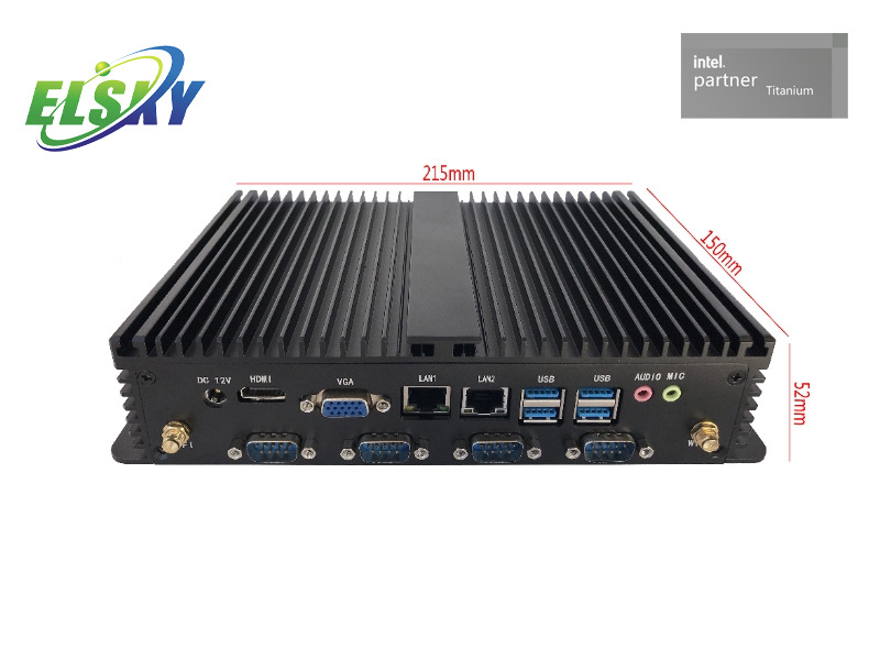 Rugged Mini Industrial PC with 6 COM Ports