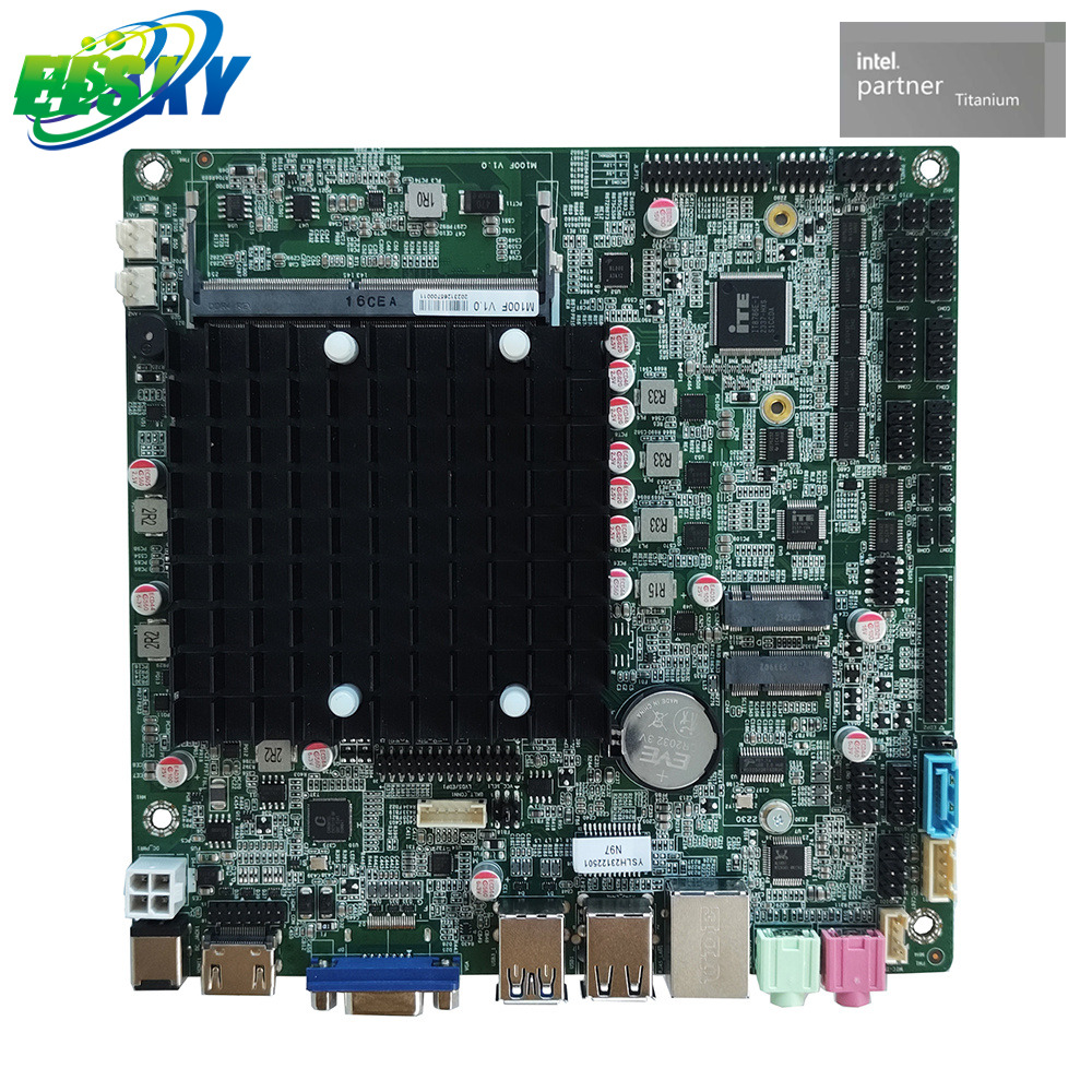 Compact Embedded Fanless Motherboard for Intelligent City, Financial, Retails, Transportation and Commercial Display