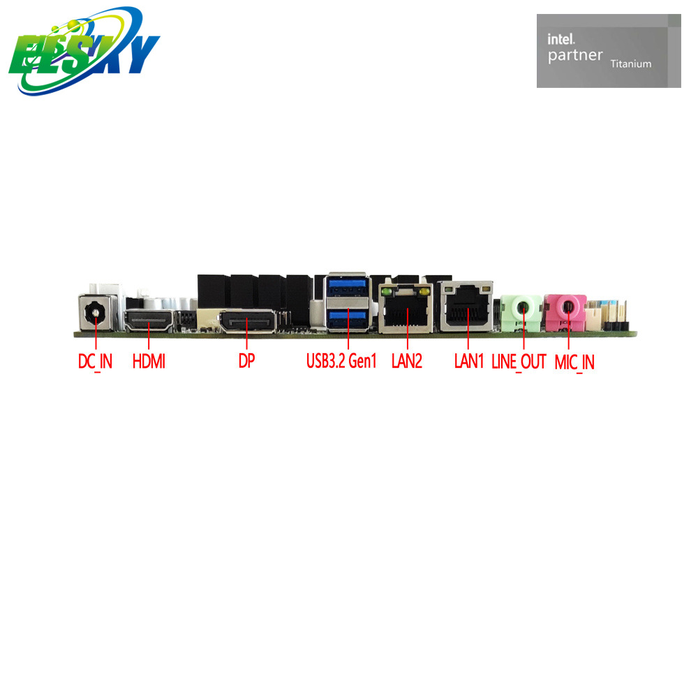 Feature - Rich Fanless Low Power Consumption Motherboard for Business PC, Intelligent Retails and Transportation