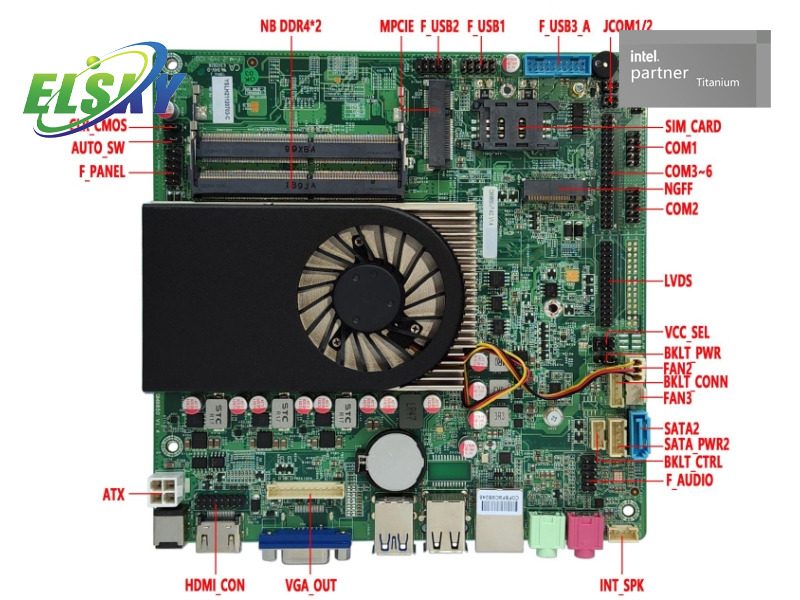Industrial Mini ITX Motherboard with Multiple Serial Ports