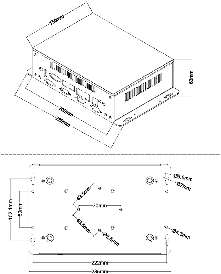 M10U Dimension
