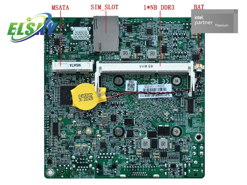 Low Power J1900 Fanless Embedded Board Factory for Kiosk