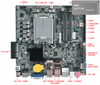 High Performance Mini ITX Motherboard QM6100 with Intel Alder Lake 12th/13th/14th Gen I3 I5 I7 I9 for Digital Kiosk