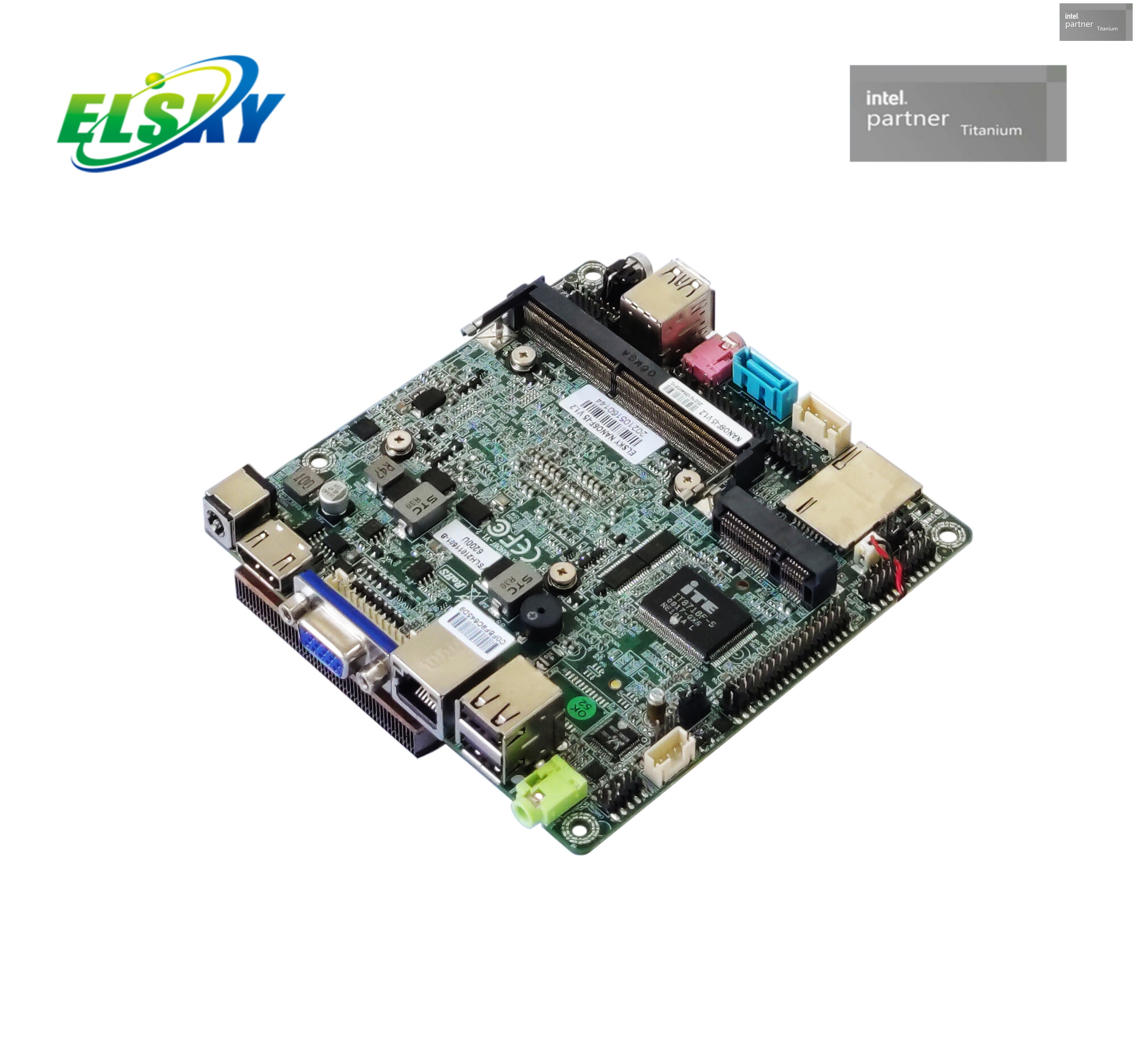 Motherboard with i5-7267U processor Nano-itx Form Factor core i5 dual cores 3.1GHz DDR4 16GB RAM M.2 1TB SSD