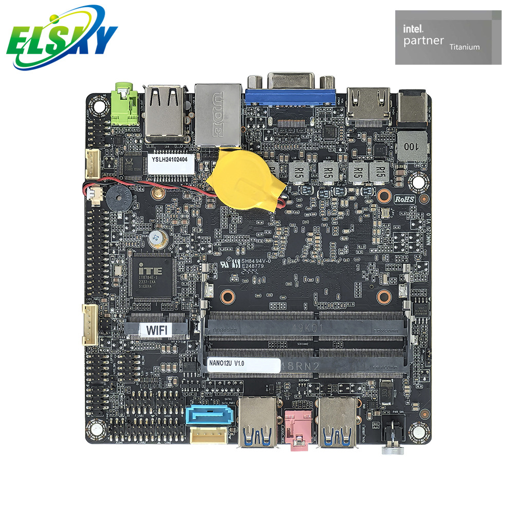 Compact smart and portable NANO Motherboard for Mini PC, Digital Signage, Kiosk and POS Cash Register
