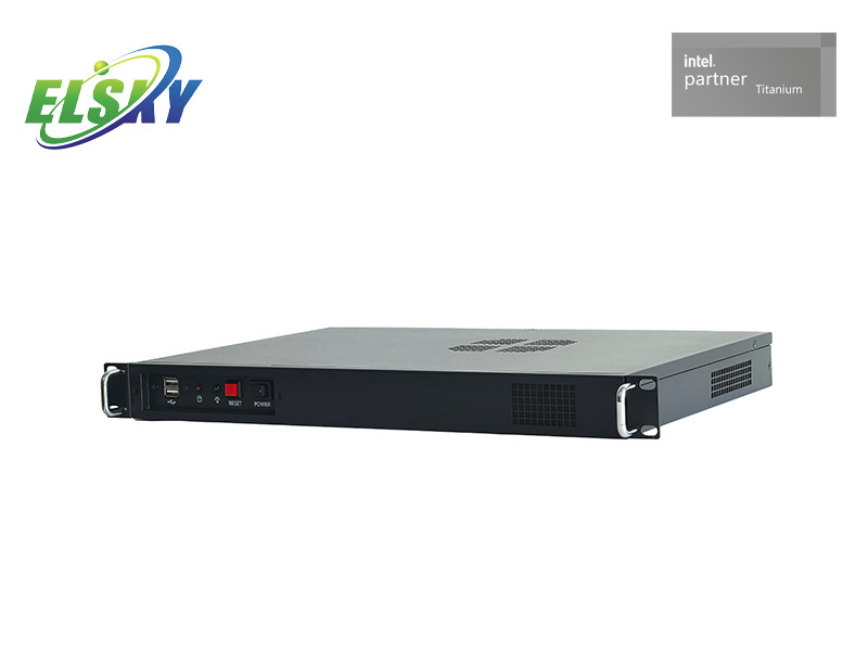  Rugged Industrial Computer 1U Server with Silent Fan for Edge Servers