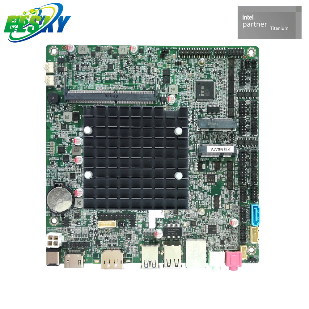 Feature - Rich Fanless Low Power Consumption Motherboard for Business PC, Intelligent Retails and Transportation