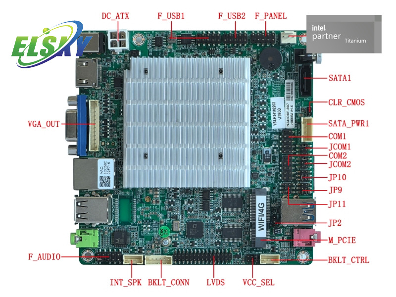 Low Power J1900 Fanless Embedded Board Factory for Kiosk