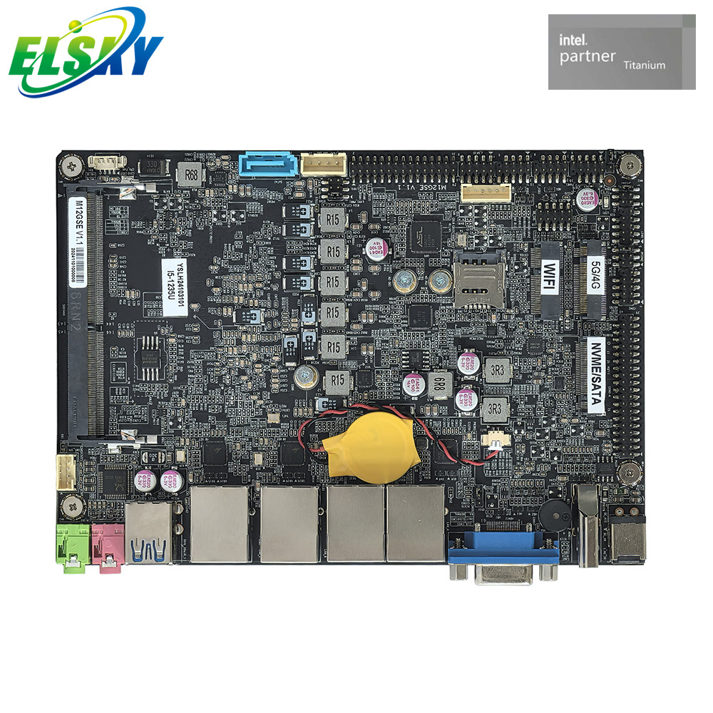 Versatile 4-inch 12th Generation Processor Motherboard for Devices, Self-service Cash Registers