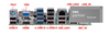 Intel Motherboard with Intel CPU LGA 1151 6th/7th/8th/9th I3 I5 I7 2*RJ45-LAN 12*COM Ports DDR4 64GB