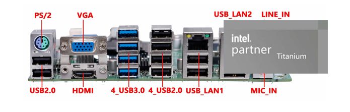 Intel Motherboard with Intel CPU LGA 1151 6th/7th/8th/9th I3 I5 I7 2*RJ45-LAN 12*COM Ports DDR4 64GB