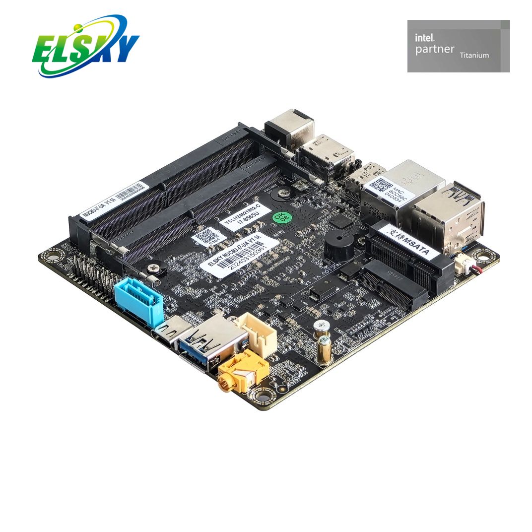  Industrial NUC Board 8th Gen Dual DDR4 Max 64GB HDMI Mini-DP MSATA Type-C