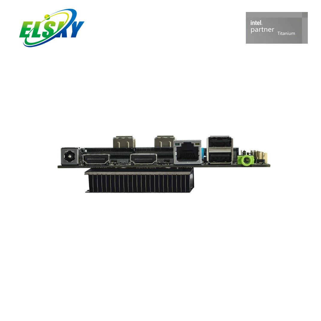 Wide Voltage Industrial Board 12-24V 12th Gen 4K HDMI M.2 SSD Optional Dual LAN 