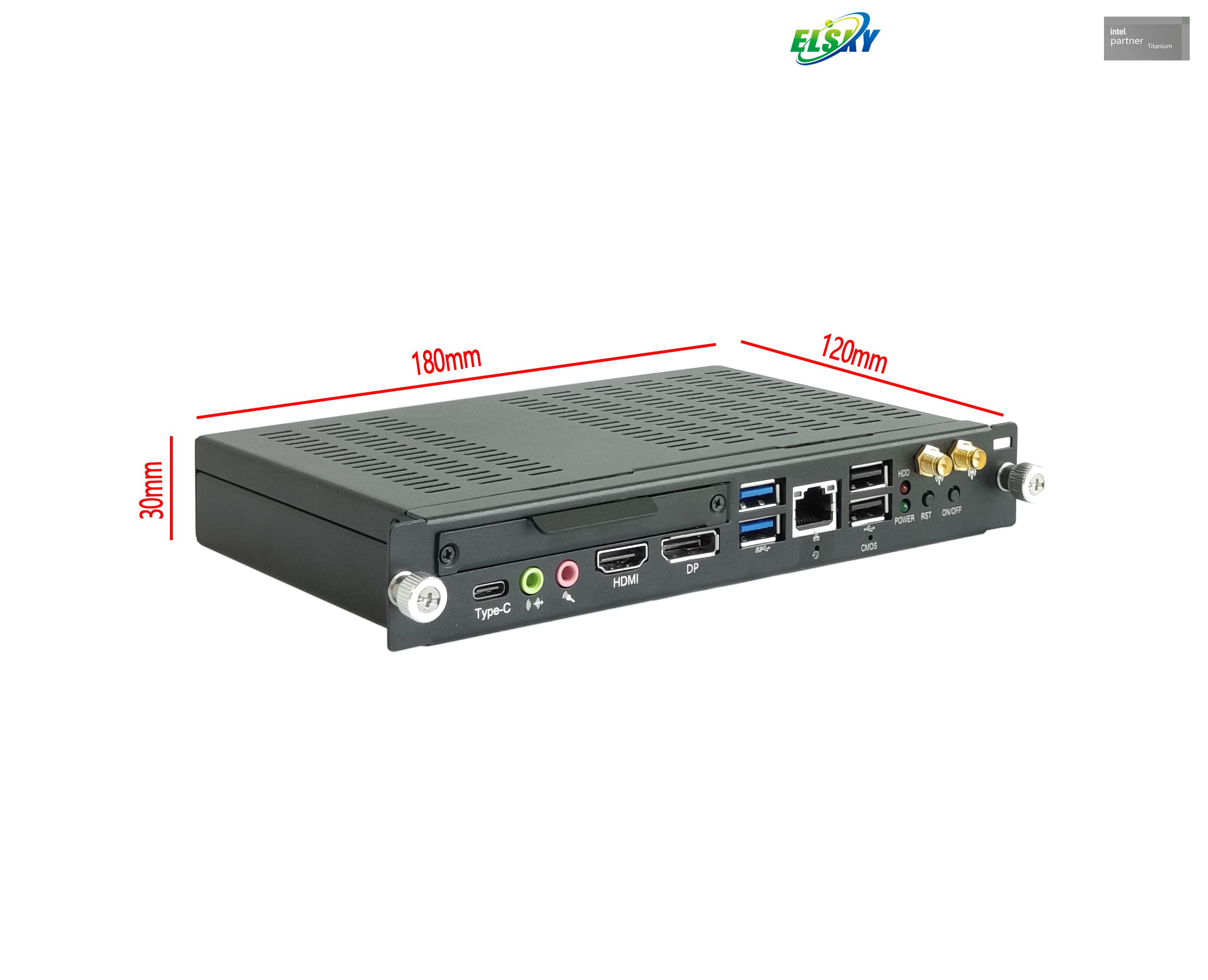 OPS PC with Intel 12th 13th generation i3 i5 i7 i9 for Education 80-pin OPS