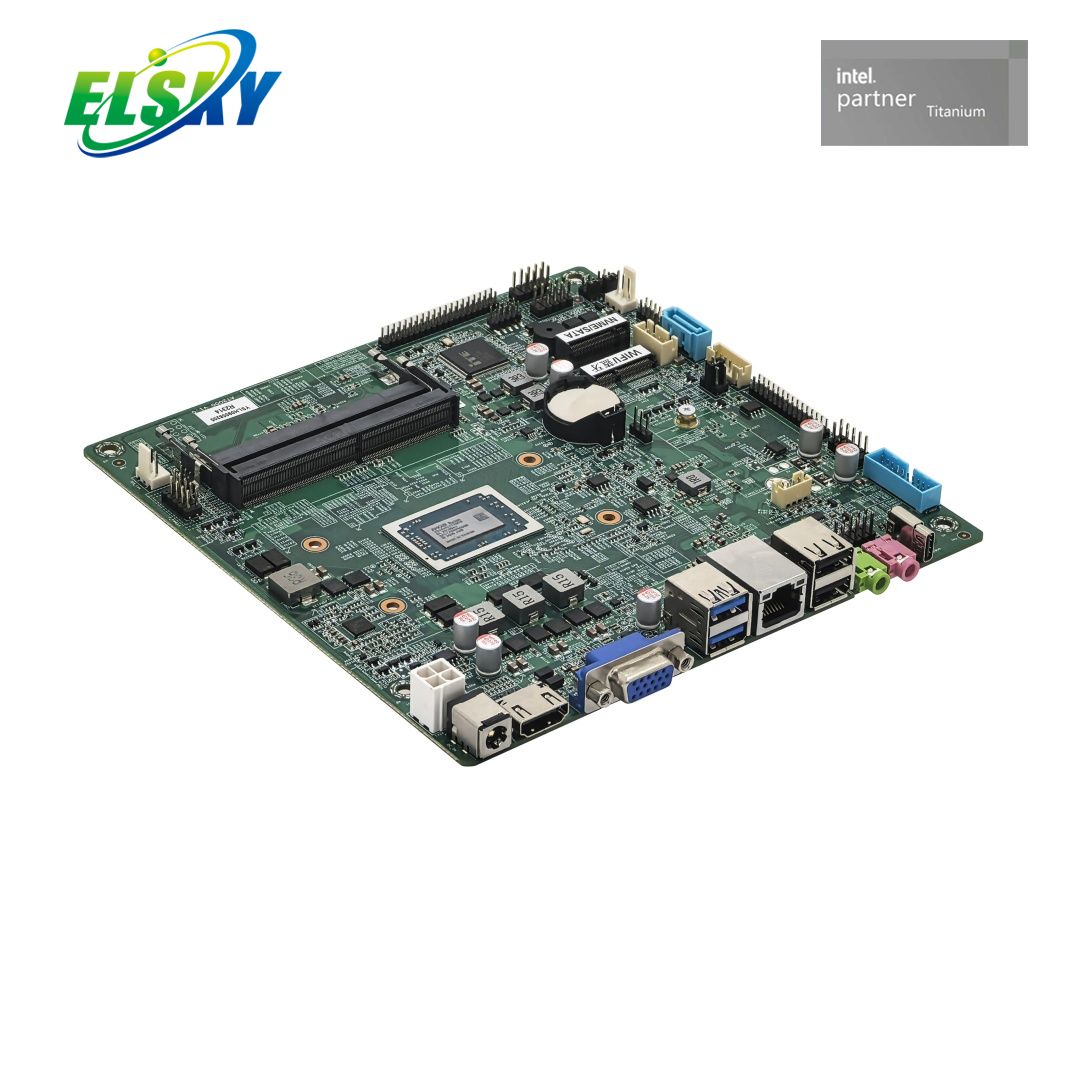 AMD Ryzen R2000 Motherboard DDR4 Dual LAN 4K HDMI DP 12V/19V M.2 Type-C