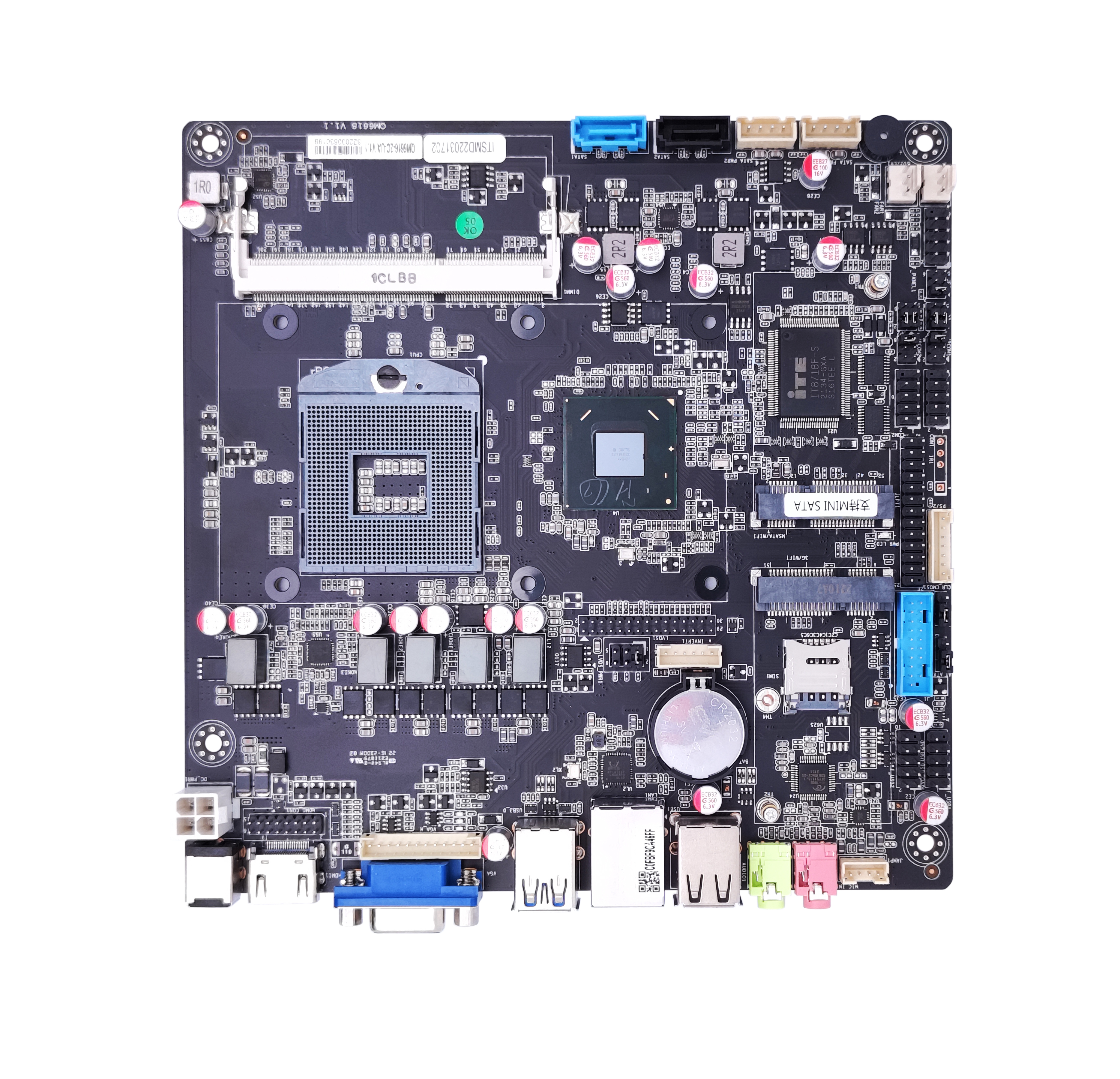 Placa base y procesador CPU de serie completa de 2.&ordf; generaci&oacute;n y 3.&ordf; generaci&oacute;n HD-MI VGA EDP LVDS 1xDDR3 RAM MSATA SSD 