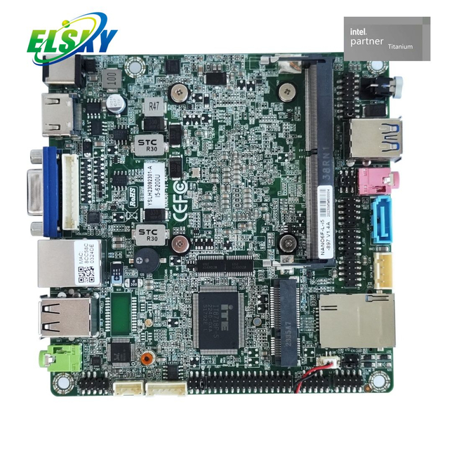 6th Gen 4K HDMI M.2 SATA 12-19V DC Wide Voltage Power Supply Industrial Board