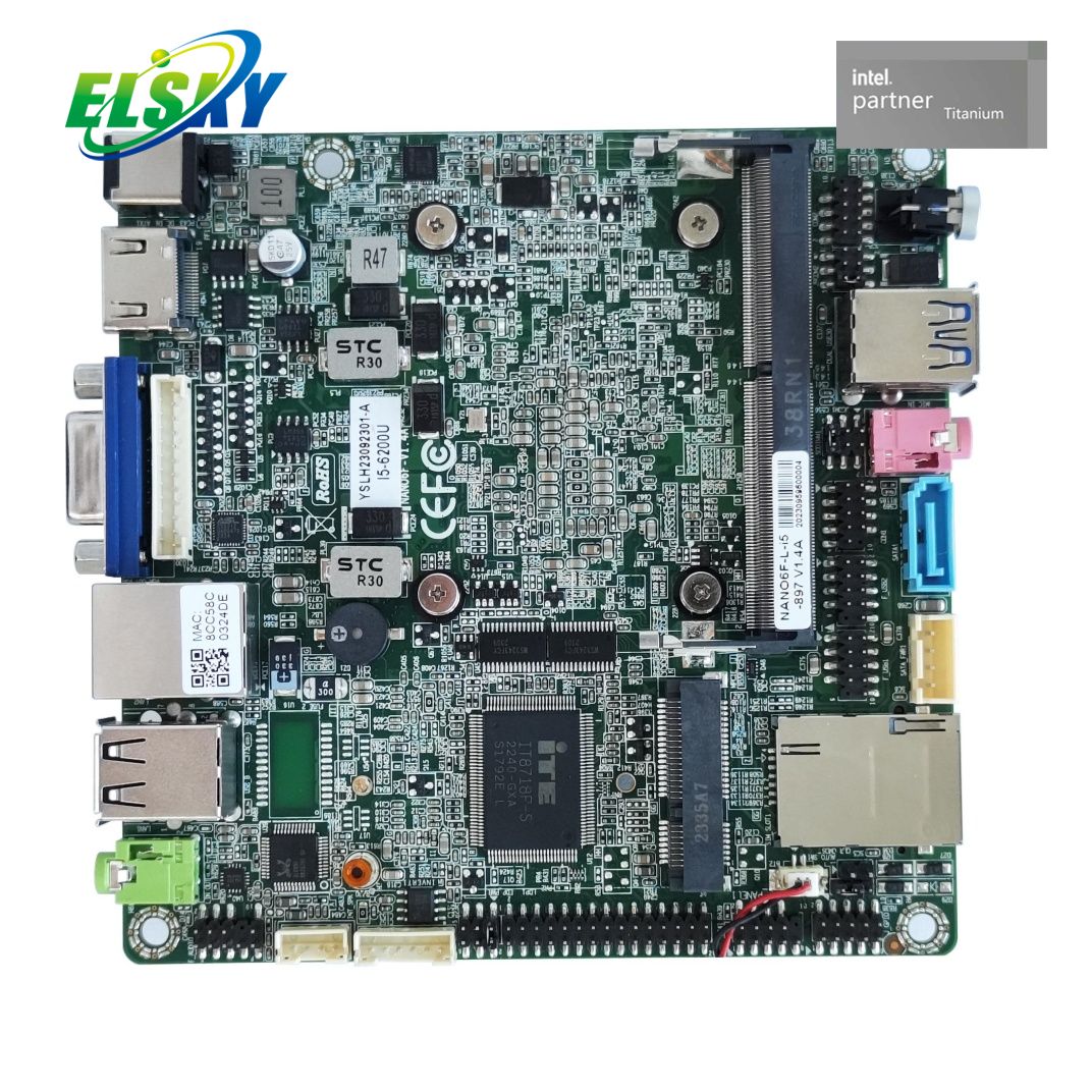 6th Gen 4K HDMI M.2 SATA 12-19V DC Wide Voltage Power Supply Industrial Board