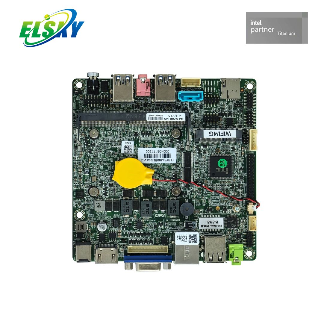NANO-ITX Board 8th Gen Optional Dual LAN 4K HDMI VGA M.2 Mini-PCIe for Edge Computing
