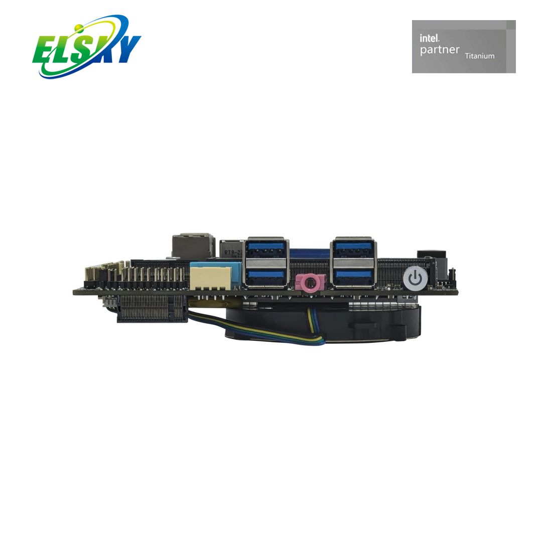 Wide Voltage Industrial Board 12-24V 12th Gen 4K HDMI M.2 SSD Optional Dual LAN 