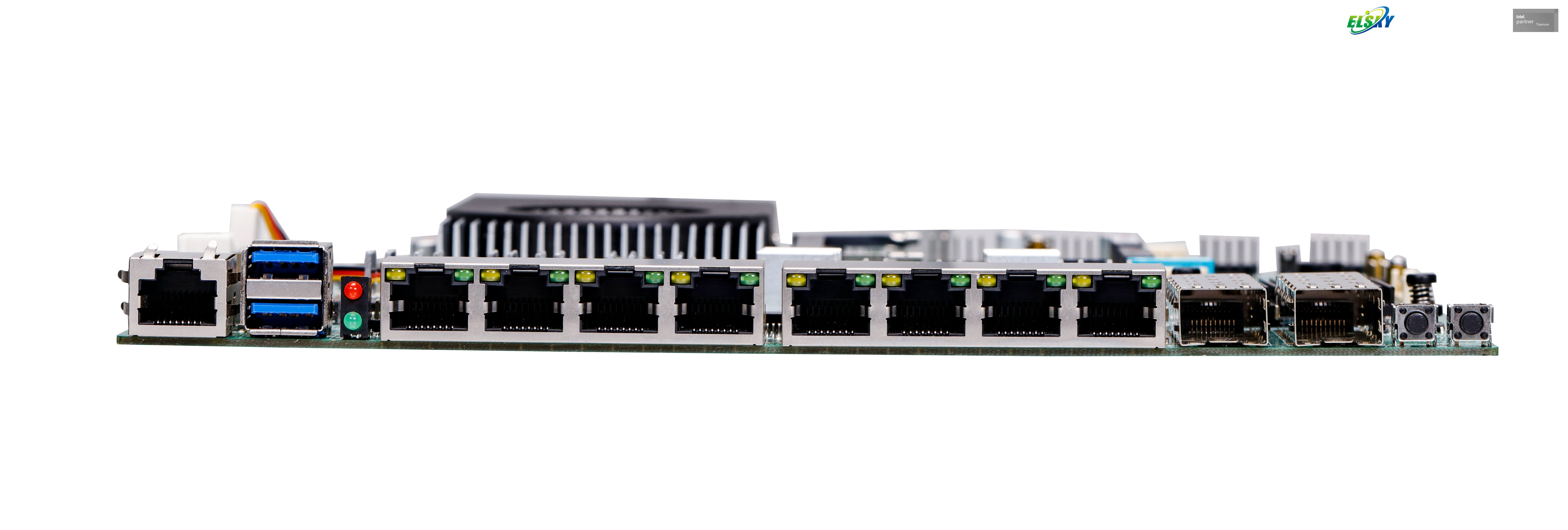 Motherboard with Fiber LAN 8*RJ45-LAN with Intel 6th/7th Generation CPU I3-6100U/7100U I5-6200U/7200U I7-6500U/7500U