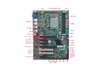 Industrial motherboard Support In-tel Core 12/13/14th Gen Desktop LGA1700 Core i3、i5、i7、i9 independent CPU 2*PCI 1*PCIE X16 4K 8K