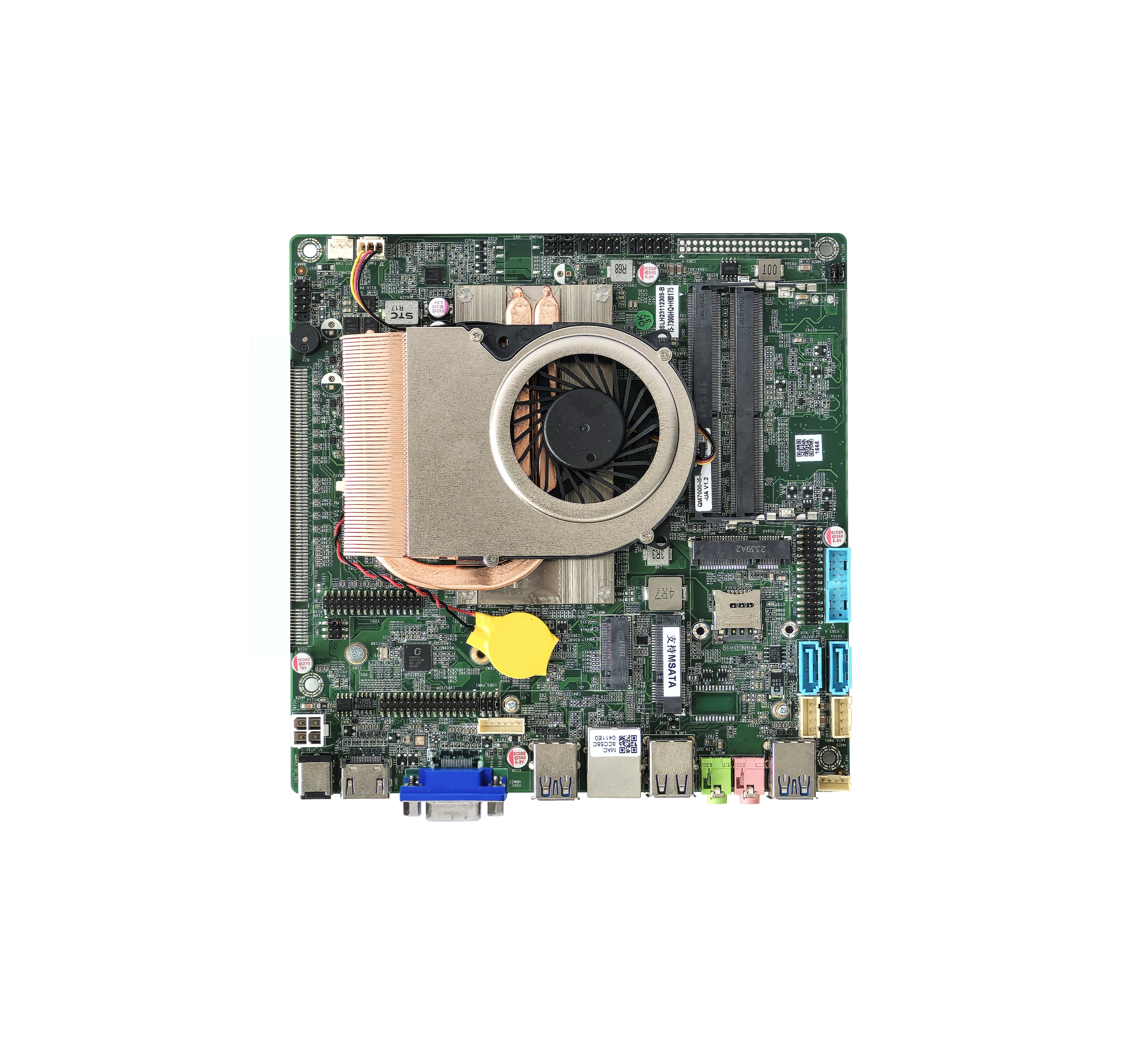  Mini itx Motherboard with Intel 6th 7th generation 2*HD-MI 4K LVDS 2K Dispaly VGA optional 6COM 2LAN 6USB etc