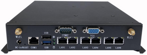 Firewall Mini Pc J1900 Fanless RJ45 1000M 6lan or Bypass,PfSense Software,Firewall