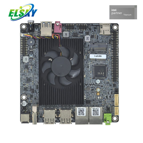 J6412 Quad-Core NANO-ITX Industrial Board 4x 2.5GbE 4K HDMI M.2 SSD 12V/19V