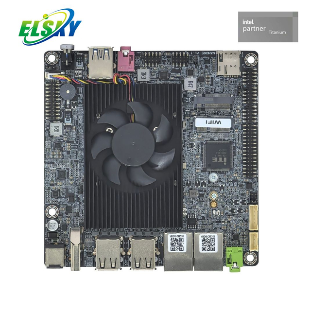 J6412 Quad-Core NANO-ITX Industrial Board 4x 2.5GbE 4K HDMI M.2 SSD 12V/19V