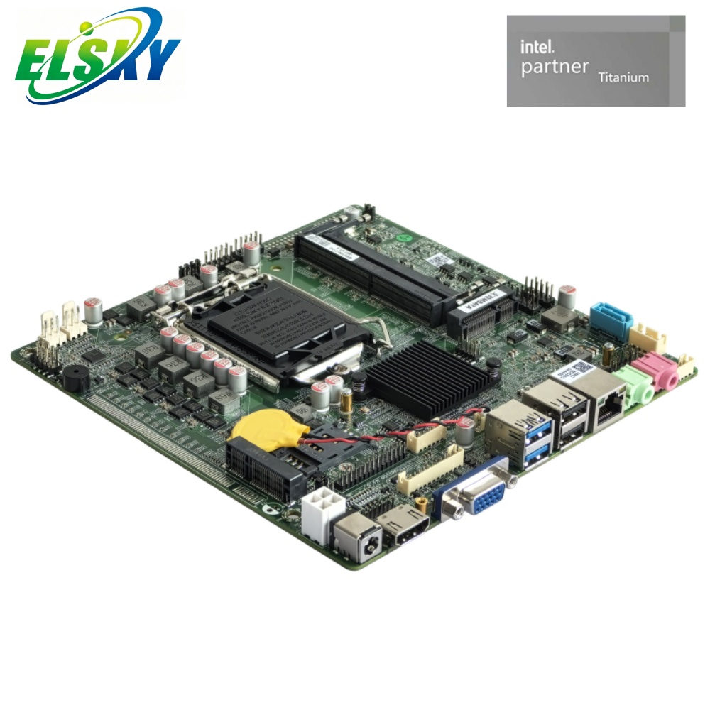 Independent CPU Lga Mini-itx Motherboard 1151 Socket 8th/9th Gen CPU 2*DDR4 M.2 PCIE X16 H310 VGA Desktops 12/19V
