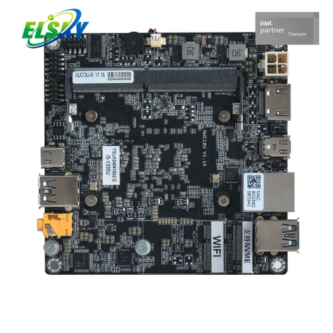 100x100mm Mini Mainboard 13th Gen DDR4 4K HDMI Type-C M.2 for Industrial