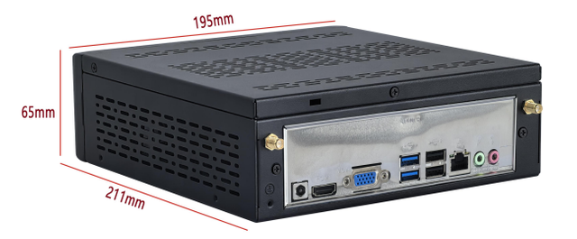 Mini Pc with Intel 10th gen Comet Lake CPU：I3-10110U、I5-10210U、I7-10510U 2COM 2LAN 4USB 4K HDMI 2K VGA etc