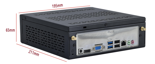 Mini Pc with Intel 10th gen Comet Lake CPU：I3-10110U、I5-10210U、I7-10510U 2COM 2LAN 4USB 4K HDMI 2K VGA etc