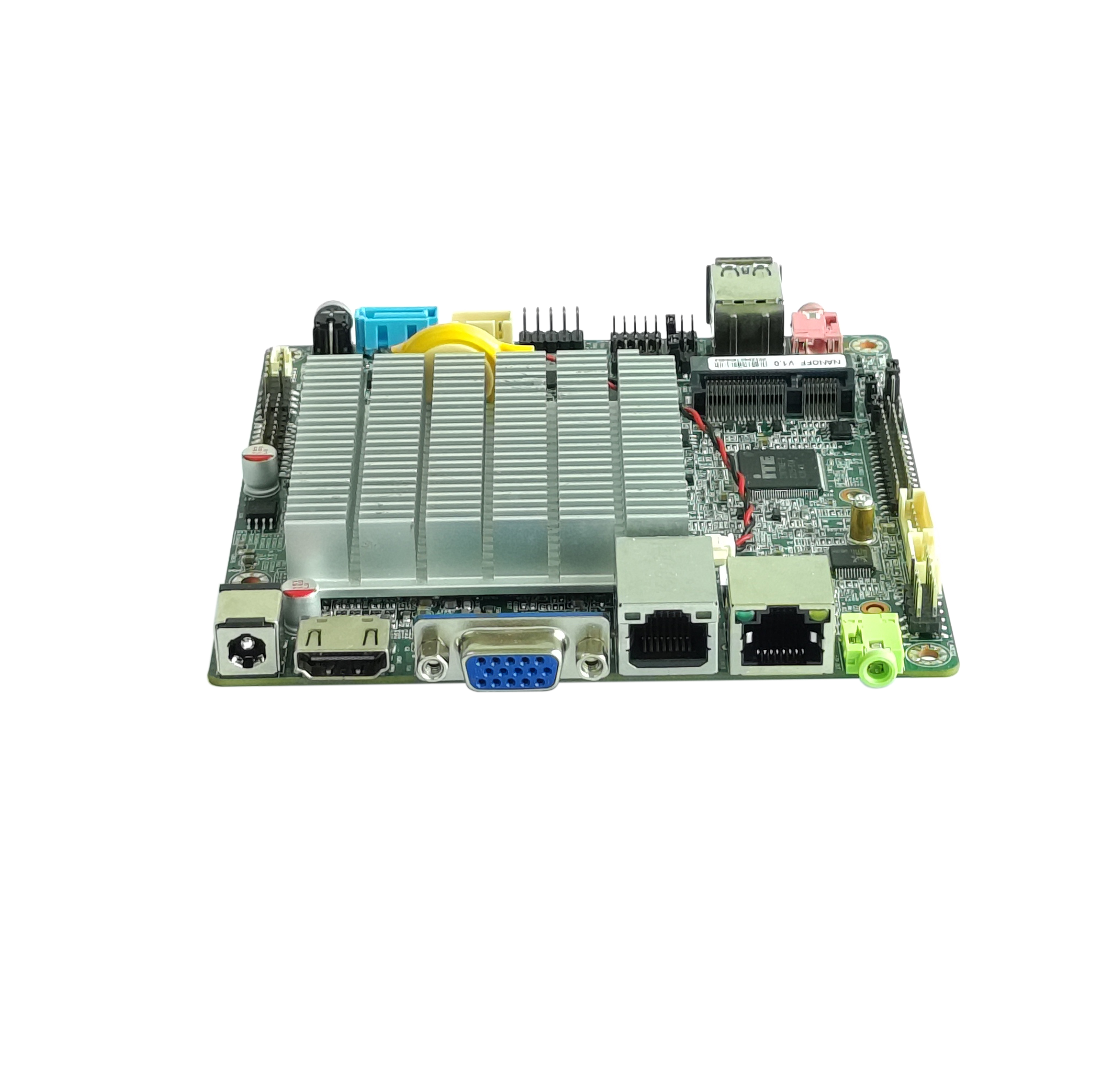 Placa base NANO ITX J4125 CPU DDR4 HD-MI VGA LVDS/EDP de baja potencia nueva con procesador para quiosco de Control Industrial pantalla m&uacute;ltiple