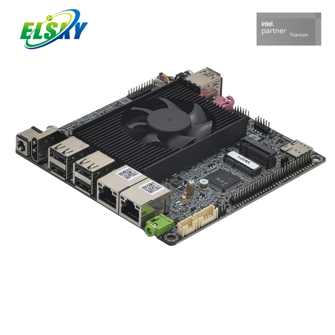 J6412 Quad-Core NANO-ITX Industrial Board 4x 2.5GbE 4K HDMI M.2 SSD 12V/19V