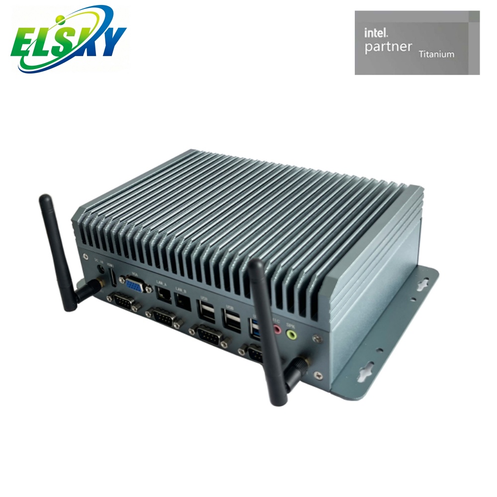 Fanless Industrial Mini PC with 4inch Motherboard Intel 8/10th Gen & Multi-LAN