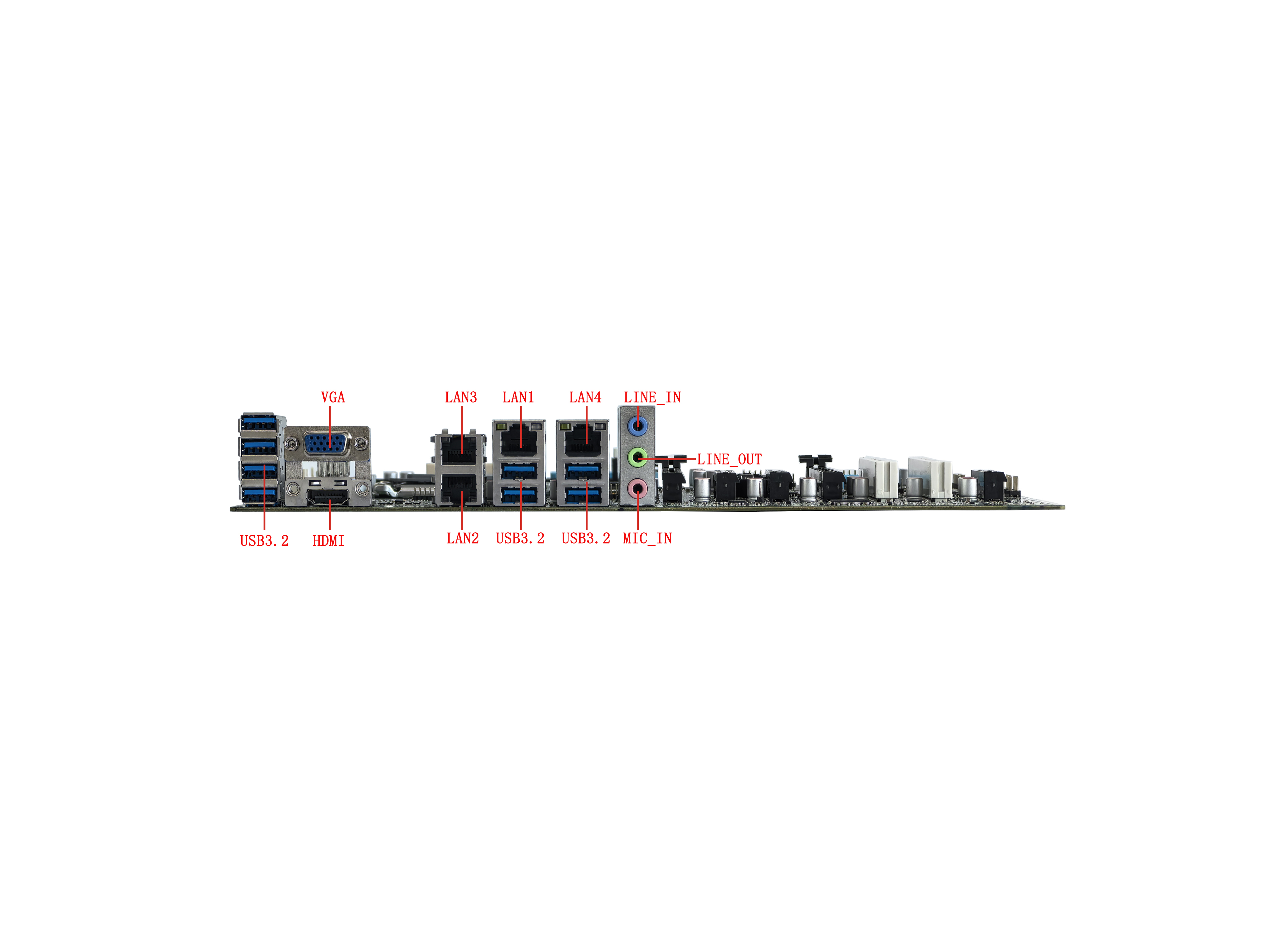 Industrial motherboard Support In-tel Core 12/13/14th Gen Desktop LGA1700 Core i3、i5、i7、i9 independent CPU 2*PCI 1*PCIE X16 4K 8K