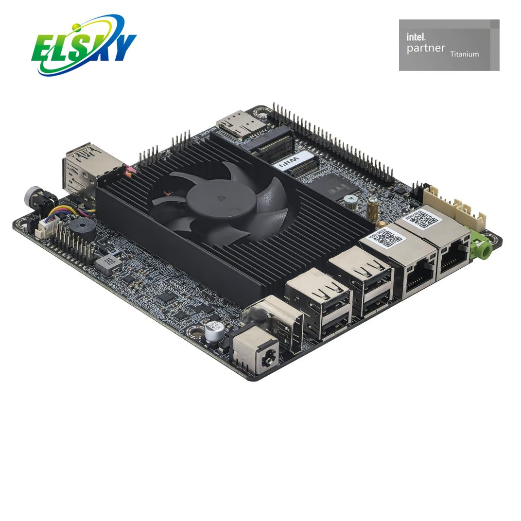 J6412 Quad-Core NANO-ITX Industrial Board 4x 2.5GbE 4K HDMI M.2 SSD 12V/19V