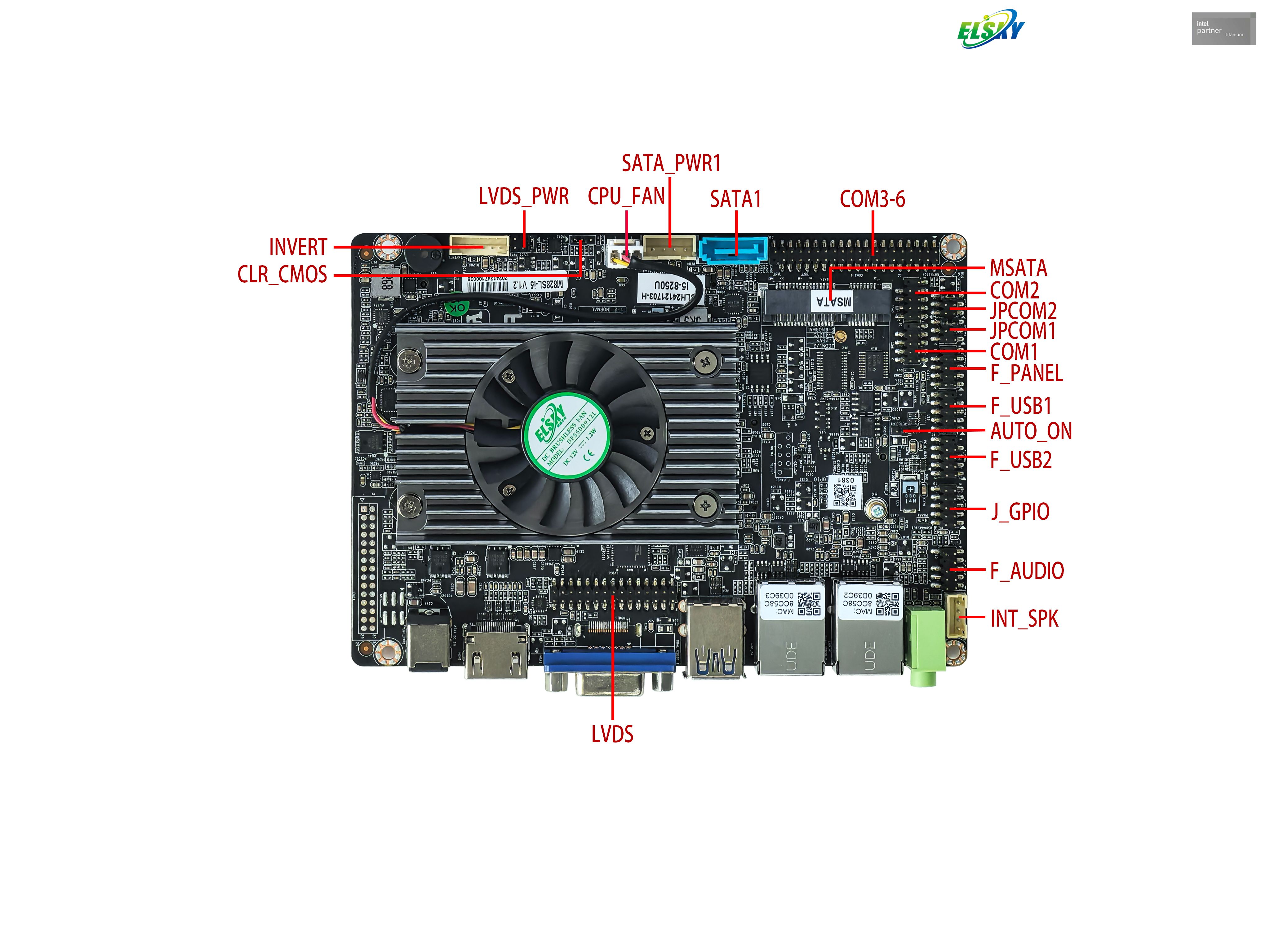 3.5 Inch Motherboard with Intel 6th/7th Generation CPU I3-6100U/7100U I5-6200U/7200U I7-6500U/7500U 3855U/3865U