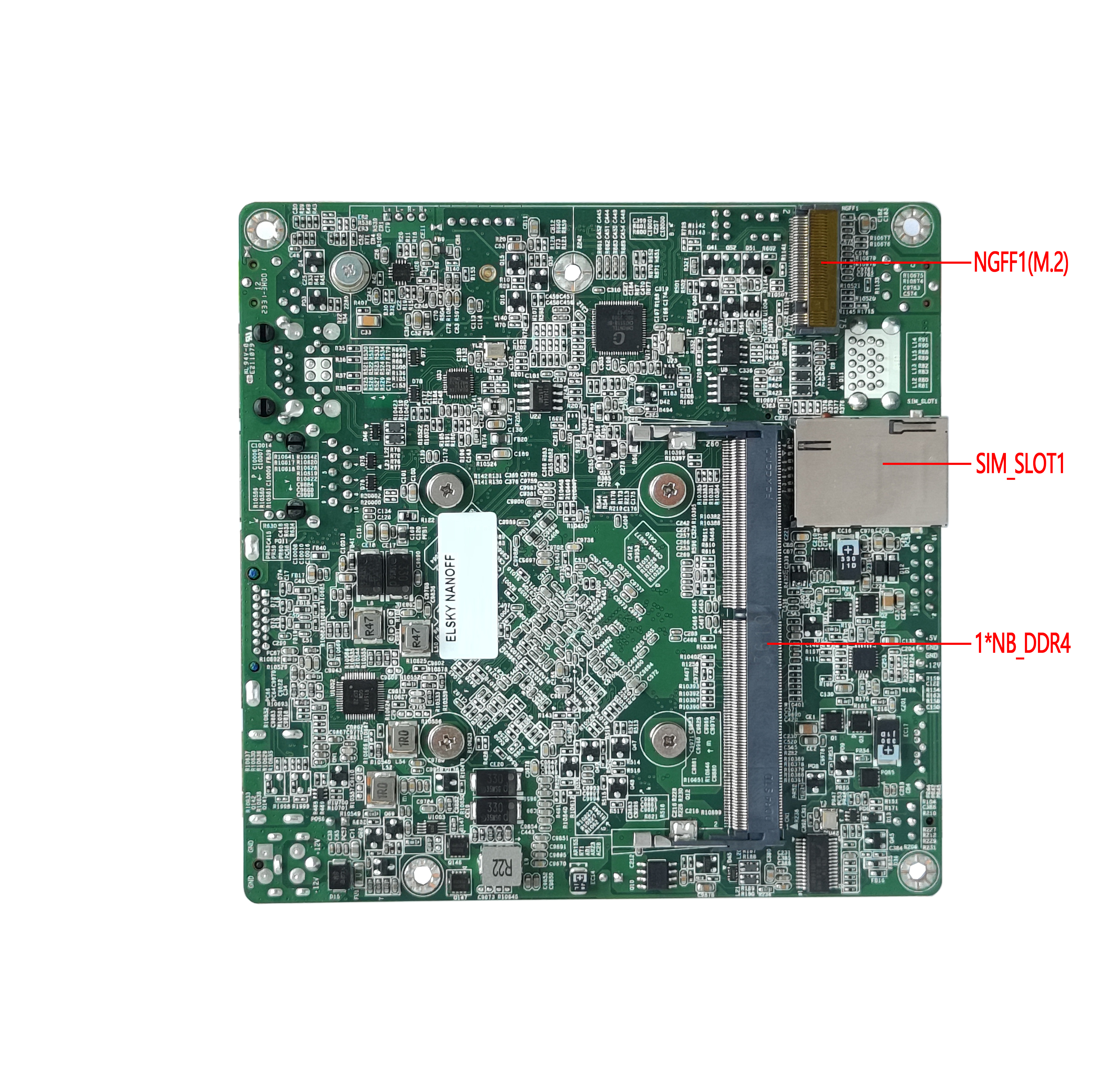 Placa base NANO ITX J4125 CPU DDR4 HD-MI VGA LVDS/EDP de baja potencia nueva con procesador para quiosco de Control Industrial pantalla m&uacute;ltiple