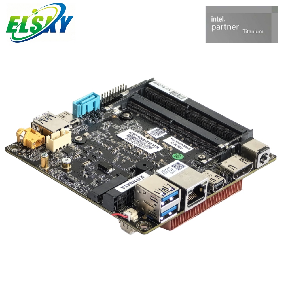 100&times;100mm NUC Industrial Mini Motherboard with 8th/10th Gen Intel U Series CPU, Multi Display & SATA Storage