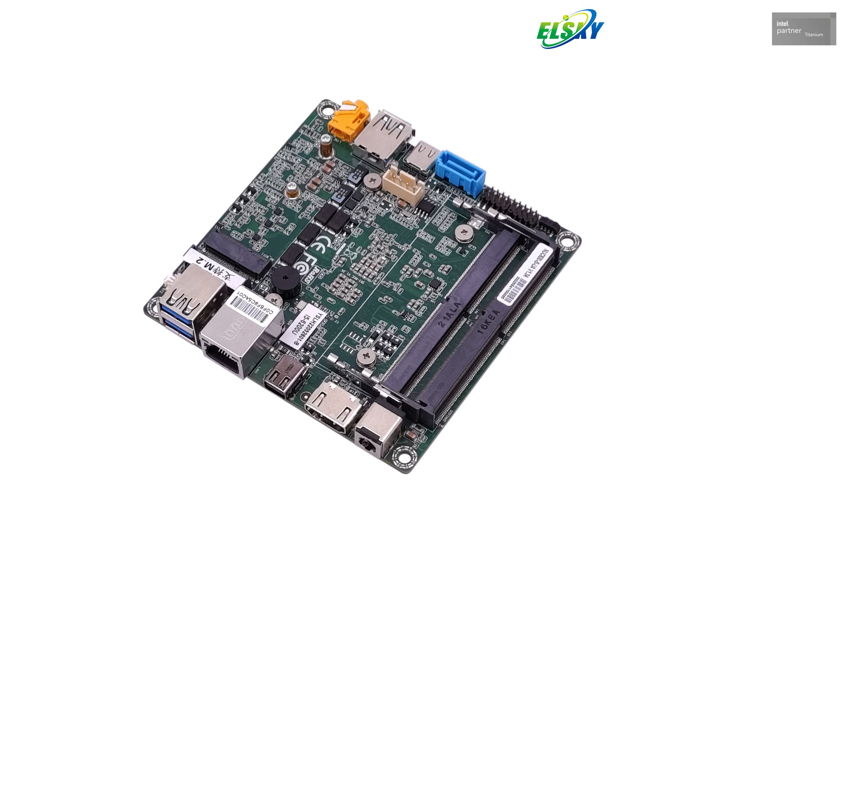 High-Performance Factory Motherboard with Intel I3-6100U I5-6200U I7-6500U CPU for Mini PC,Kiosk,Industry
